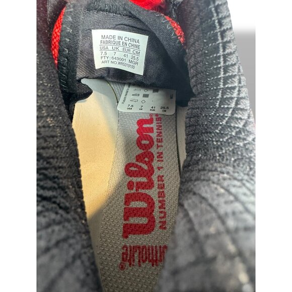 Wilson Rush Pro 2.0 Mens Tennis Shoes Size 7.5 Red White Black New - Picture 7 of 9